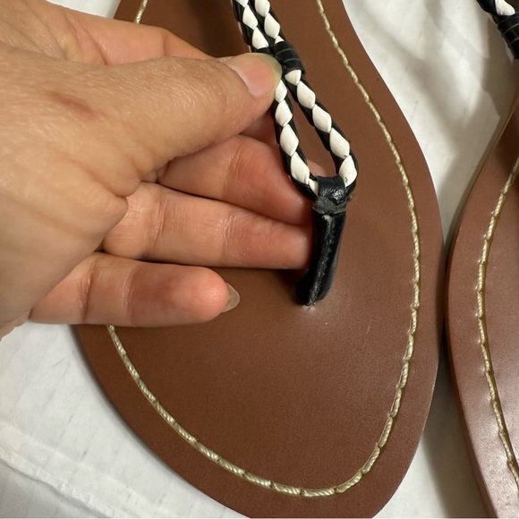 Lauren Ralph Lauren woven Leather Sandals - Brown and Black Size 8 - Picture 5 of 7